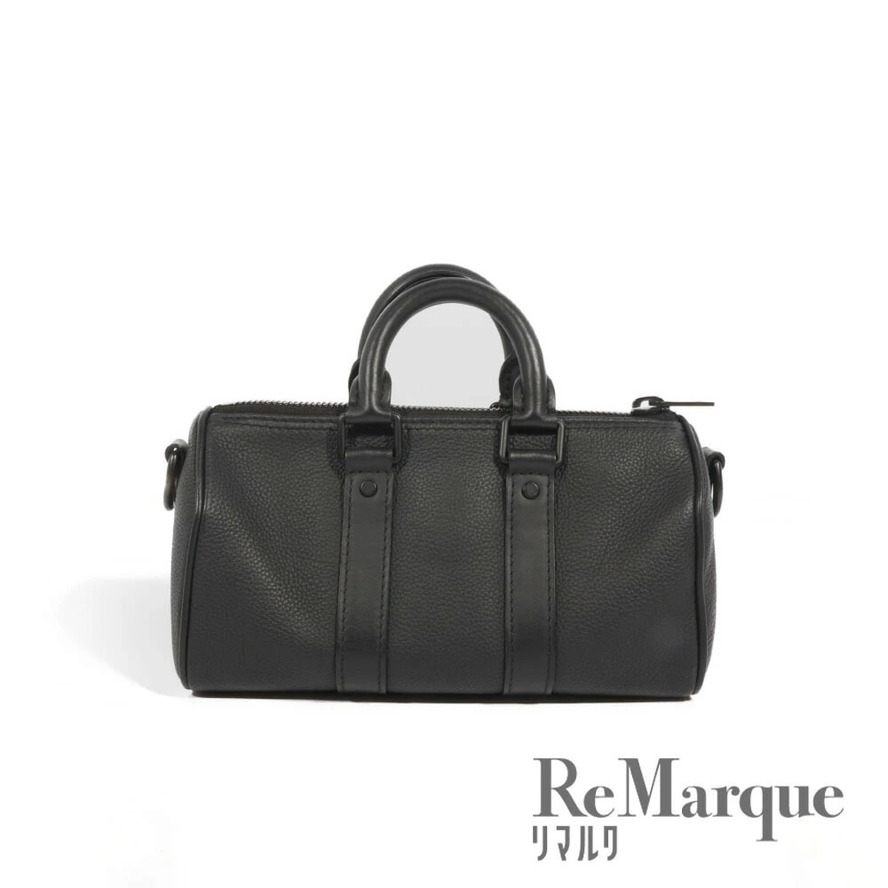 Louis Vuitton Handbag Keepall Bag Black Taurillon Aerogram LV XS Shoulder - Picture 2 of 6